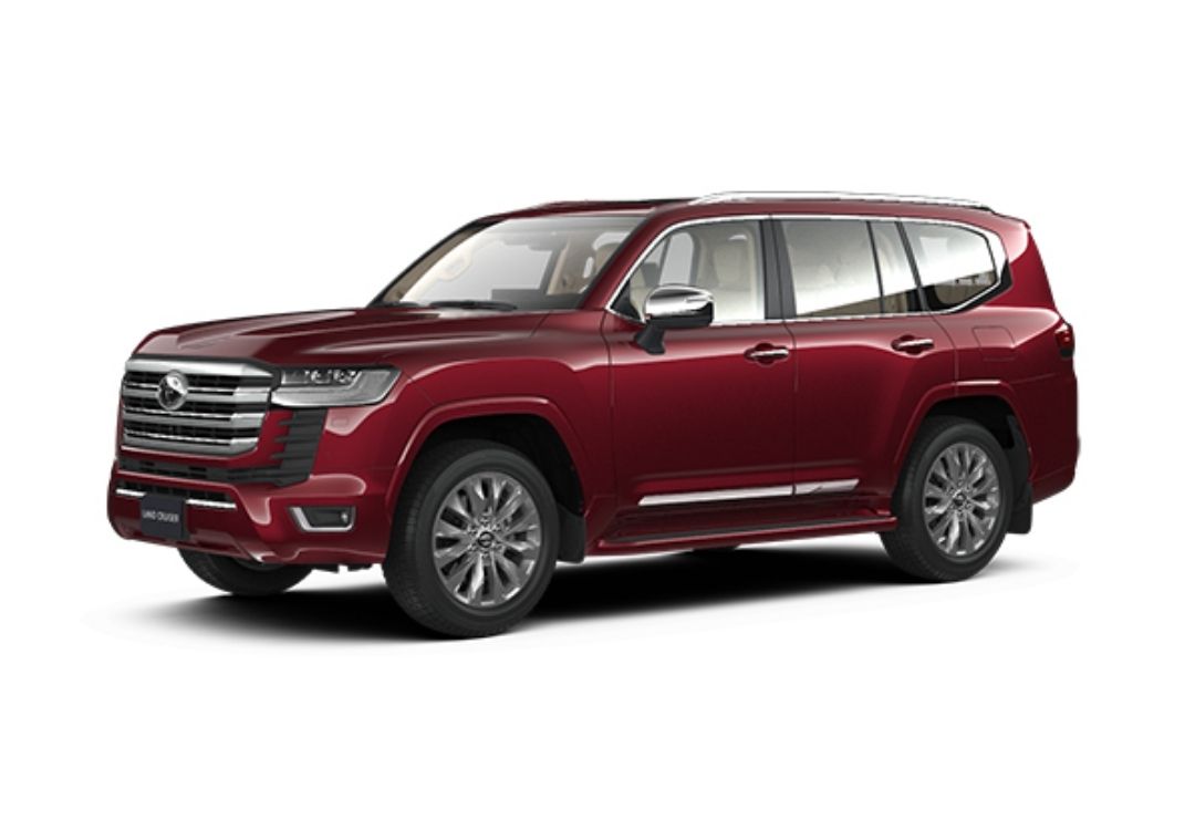 Land Cruiser in red paint finish